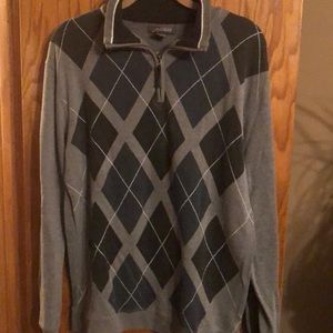 Men’s argyle pullover by Method sz xl